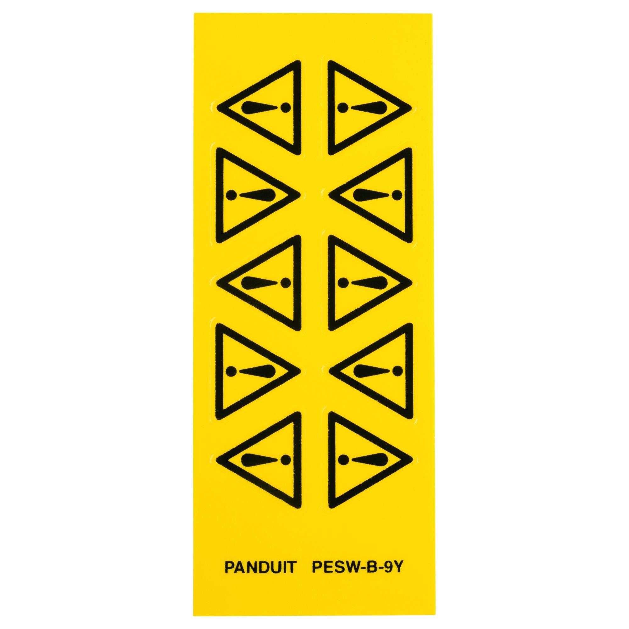 

Panduit ISO Warning Label, Hazardous Area, PESW-B-9Y