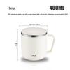 304 Stainless Steel Kids' Water Cup with Lid, Portable Double-Layer Insulated Anti-Scald Mug for Home or Office