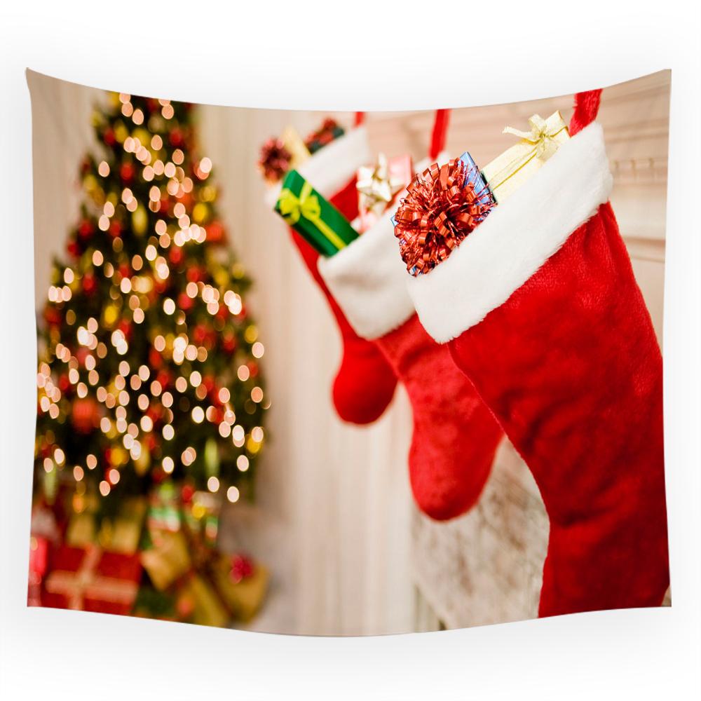 

Рождественская елка, домашний гобелен с принтом, спальня, гостиная, фон, украшение, домашний декор, эстетический праздничный гобелен 100x75cm