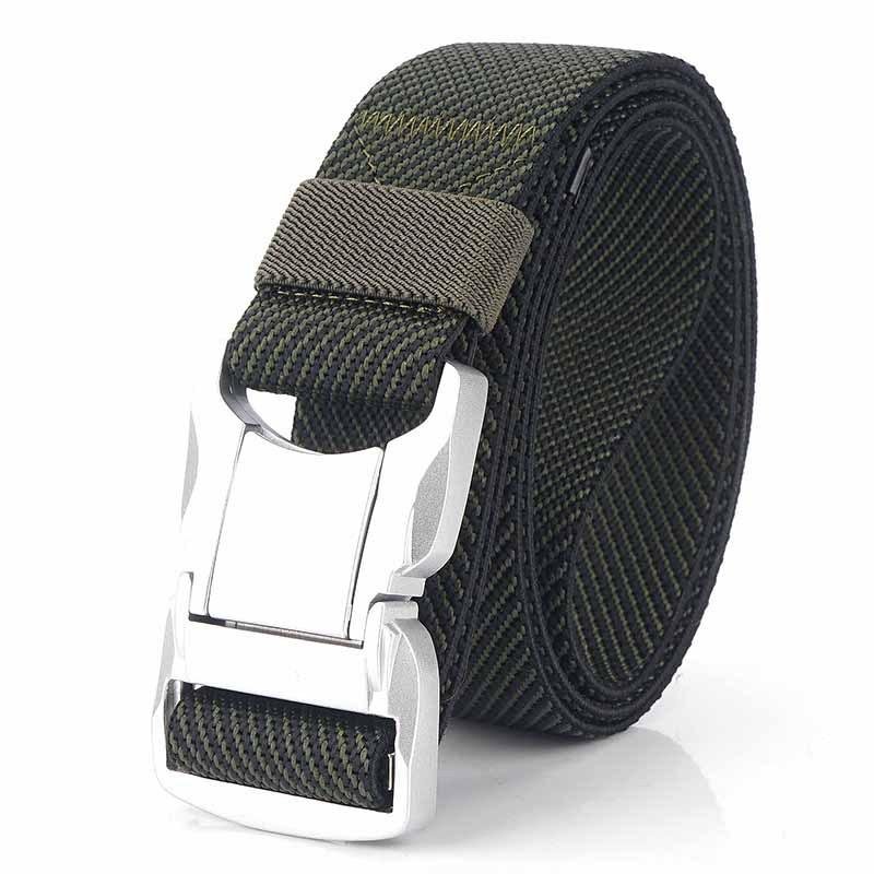 

Новый серебряный повседневный мужской ремень из алюминиевого сплава, повседневный модный ремень 125cm армия зеленый