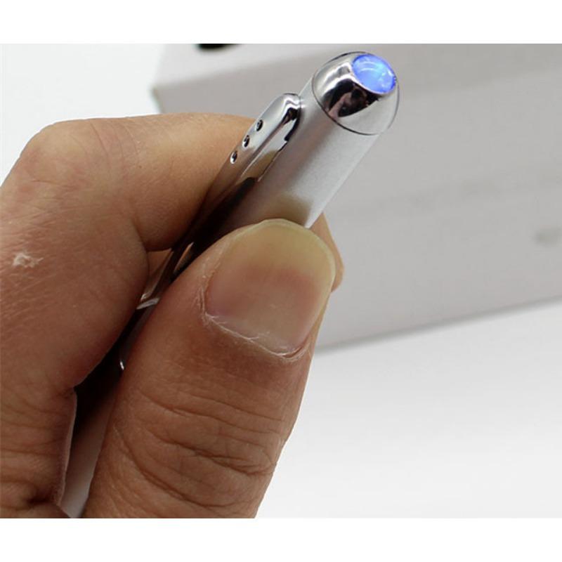 2-in-1 Unsichtbare Tinte Stift mit LED UV-Licht Kugelschreiber Kreatives UV-Licht Gelddetektor Stift UV-Kugelschreiber Büro Schreibwaren
