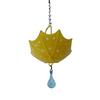 Umbrella-shaped Hanging Bird Feeder Cast Iron Art Rainwater Collection Bird Water Bowl Colorful Rust-Proof Garden Bird Bath