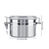 Stainless Steel Vacuum Sealed Storage Jar Transparent Cover Airtight Storage Container Sturdy Locking Clamp Kitchen Canister