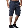 Men's Plus Size European & American Multi-Pocket Drawstring Sport & Work Shorts