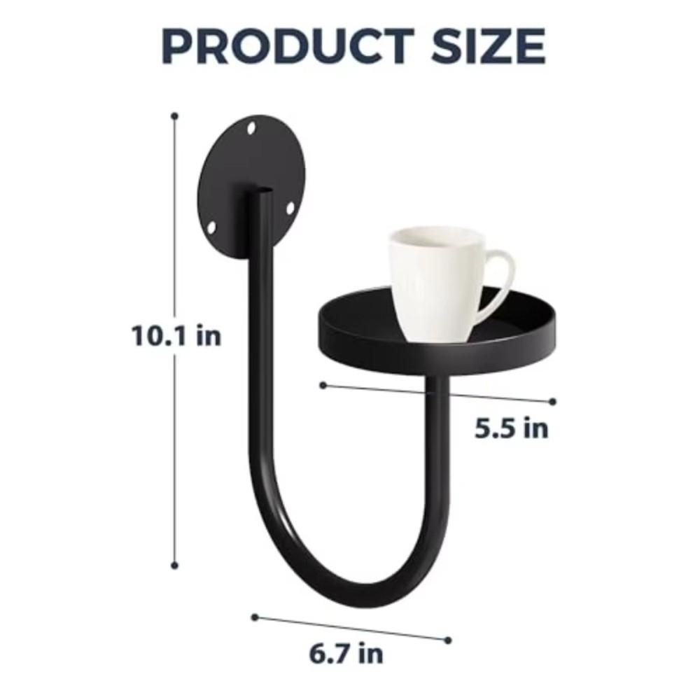 Sturdy Iron Wall Mounted Plant Holder Space Saving Planter Rack Storage Shelf  Office Decor