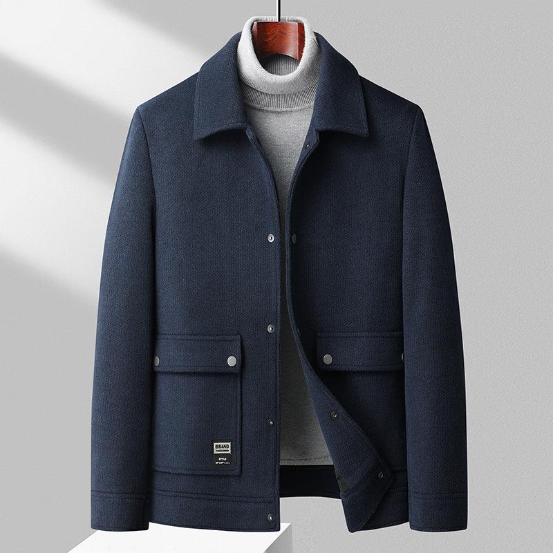 

Рабочая шерстяная куртка мужская осень и зима новая молодежная рабочая куртка модная шерстяная куртка XL