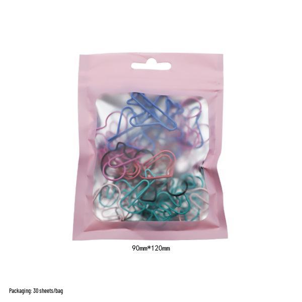 Набор Рождественских Мультяшных Скрепки: Милые изогнутые булавки и забавные черные зажимы