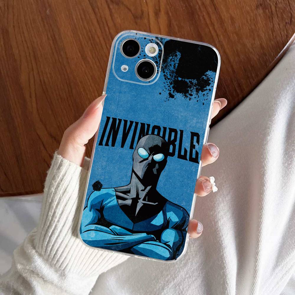 

Invincible Superhero Anime Transparent Soft Phone Case For IPhone 15 12 14 16 17 13 Plus 11 Pro Max 13 Pro iPhone 14
