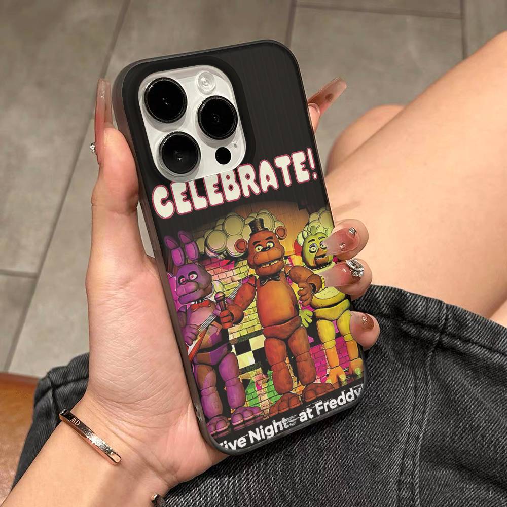 Five-Nights-At-Freddys For IPhone 17 16 15 Plus Pro Max 12 14 Plus 11 13 Wave Corrugated Stripe Funda Phone Cover