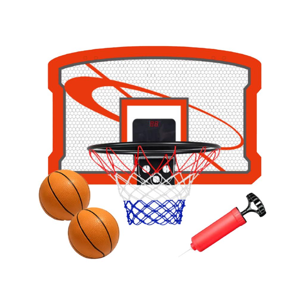 Electronic Scoring Basketball Board Indoor External Box Scoring Metal Circle Foldable Dunks Target Sports Toy