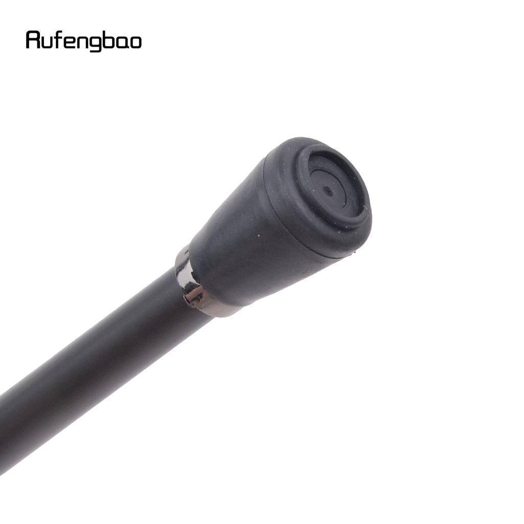 Golden Black Wolf Head Biting Walking Cane Fashion Decorative Walking Stick Gentleman Elegant Cosplay Cane Knob Crosier 92cm