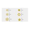 4pcs Christmas Snowflake Window Decals Anti-static And Waterproof Snowflake Window Decals 20.5*30cm Christmas Decoration