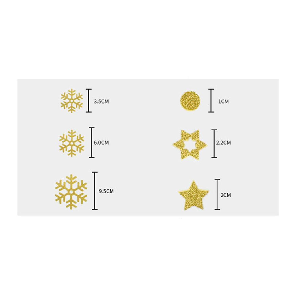 4pcs Christmas Snowflake Window Decals Anti-static And Waterproof Snowflake Window Decals 20.5*30cm Christmas Decoration