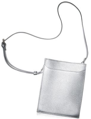 Genuine Leather Smartphone Crossbody Vertical Lightweight Mini Smartphone Shoulder Bag for MP1 Pouch, Bag, Style, Women/Mila (Metallic