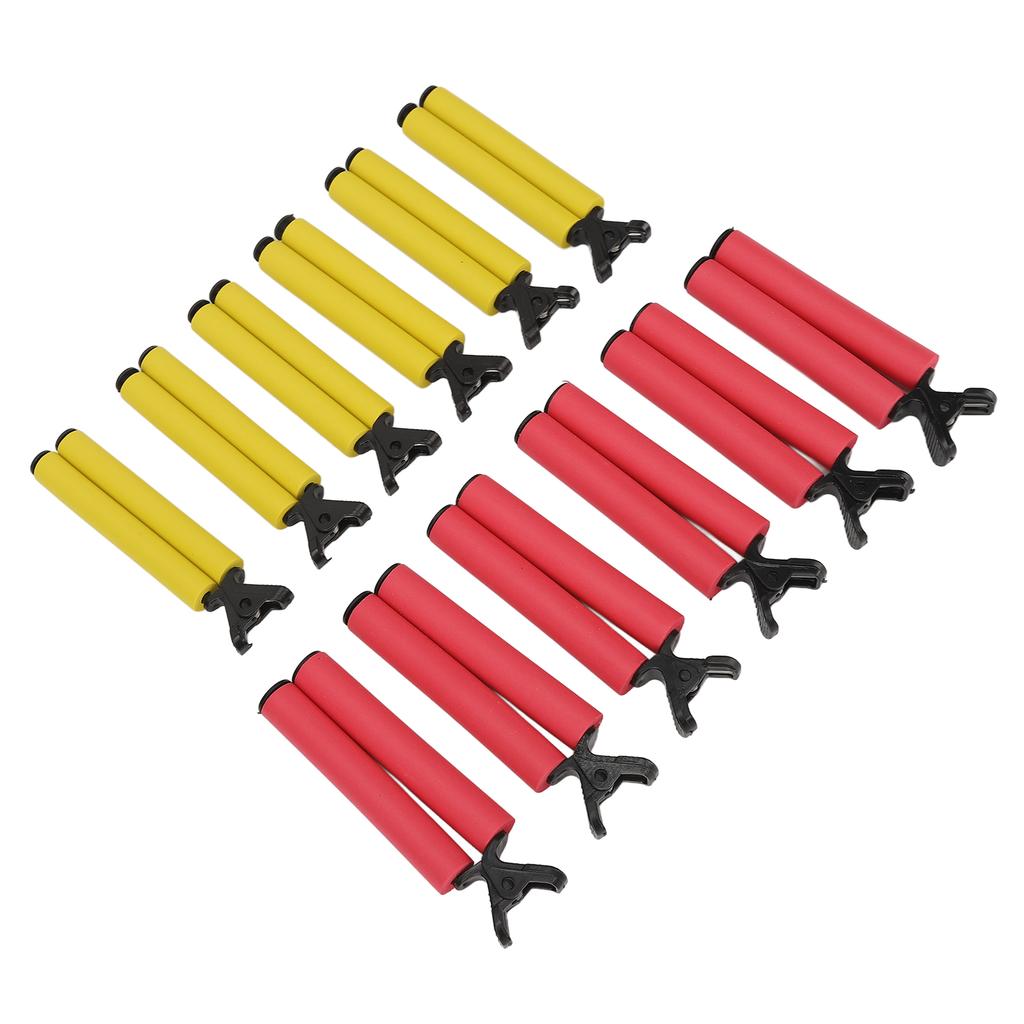 12pcs Salon Hot Roller Insulation Clips Perm Fixing Sponge Clips for Household Barber Shop