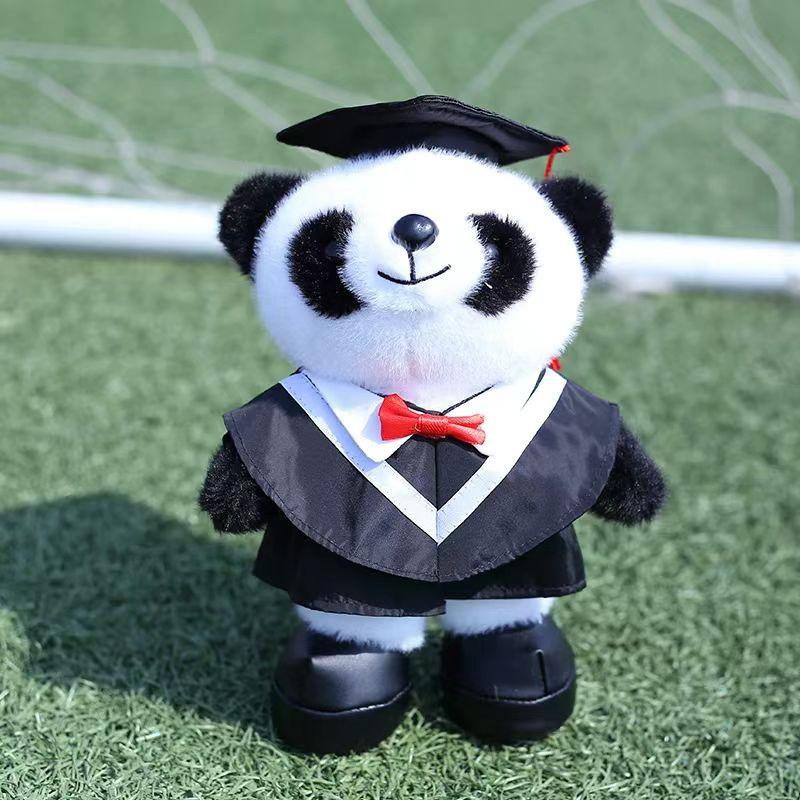 

New Student Graduation Season Graduation Bear Doll Plus Doctoral Hat Bachelor s Suit Teddy Bear Graduation Doll 25 cm