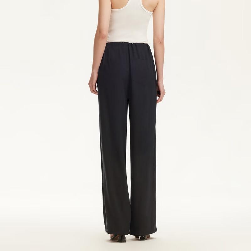 VEROMODA Women's Draped Pleated High-Waist Casual Pants