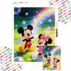 5D DIY Full Circle Diamond Painting Kit Magic Rainbow Stars Cute Mickey Minnie Home Decor Gift