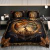 2/3Pcs Tree Of Life Mystical Universe Four Seasons Duvet Cover Set, 1 Duvet Cover + 1/2 Pillowcases (No Insert), High-Definition