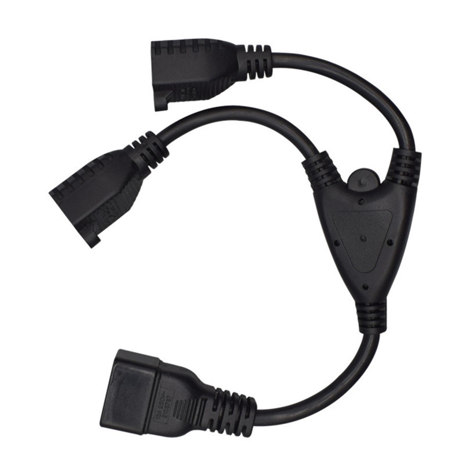 

Качественный кабель-разветвитель IEC320 C20 на 2x5-15R (мама) американского стандарта для гибкого решения питания, шнур для вилки PDU/UPS