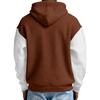 Men's Fashion Trendy Half Zipper Hooded Hood Pullover Thickened Texture Hoodie
