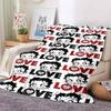 2026 New Model Cartoon B-Bettyy-Boopp  Blanket Flannel Sofa Bed Warm Plush Office  Comfortable Portable Gift Picnic Blanket