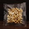 100Pcs Plastic Gold Attract Wealth Luck Charms Mini Dollars Ingots Gold Melon Seeds Handicraft