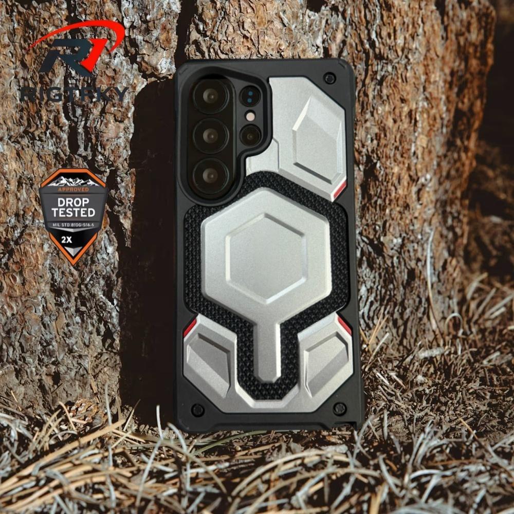 Exklusive Monarch Heavy Stoßfeste Rüstung Magnetische Handyhülle für Samsung S26 Ultra S25 S24 S23 S26ULTRA Robuste Schutzhülle