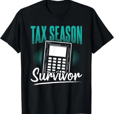 Tax Season Survivor Accounting Office Accountant T Shirt