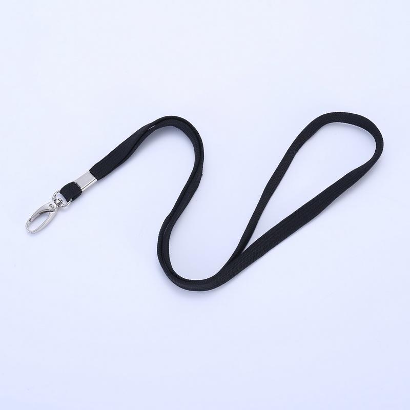 Cotton Rope ID Badge Lanyard with Egg-Shaped Hook for Work or School