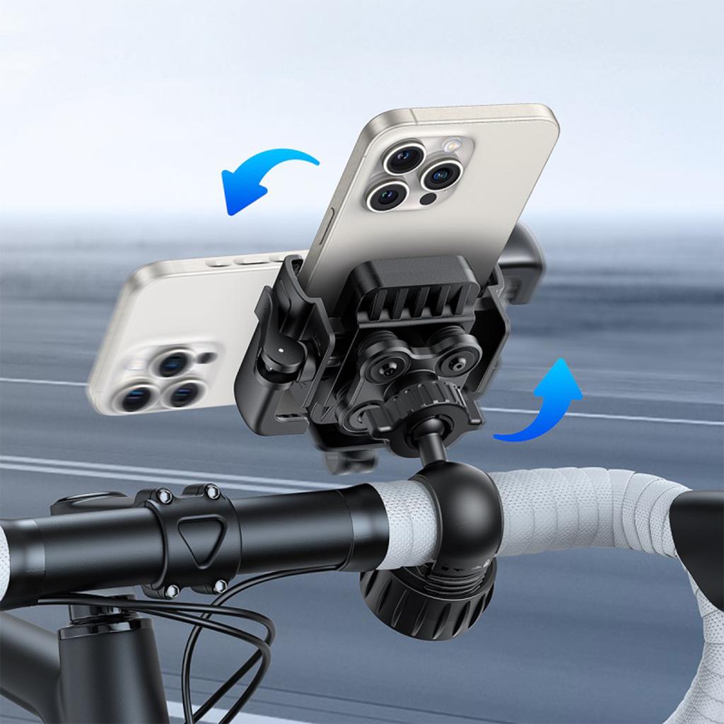 GoTrip Phone Holder for Bike, Scooter, Handlebar Mount - Black