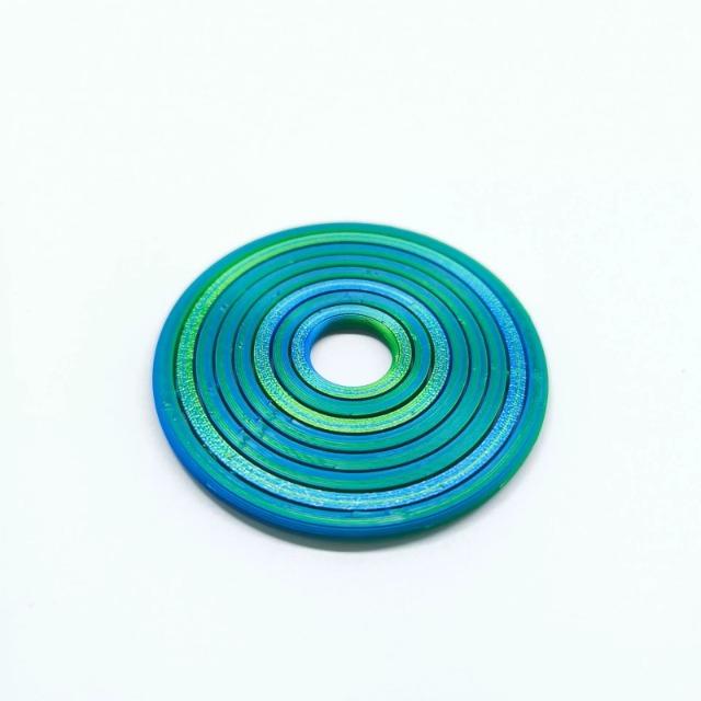 3D Printed Round Fractal Fidget Disc Rotating Sensory Toy Portable Anxiety Relief Decompression Toy For Party Games Relax