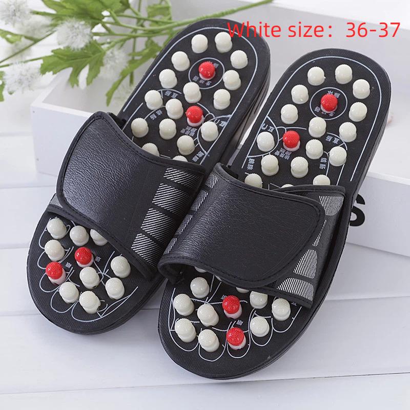 1 Pair Massager Shoes Acupoint Massage Slippers For Feet Unisex Flop Health Care Rotating Feet Chinese Acupressure Home Flip