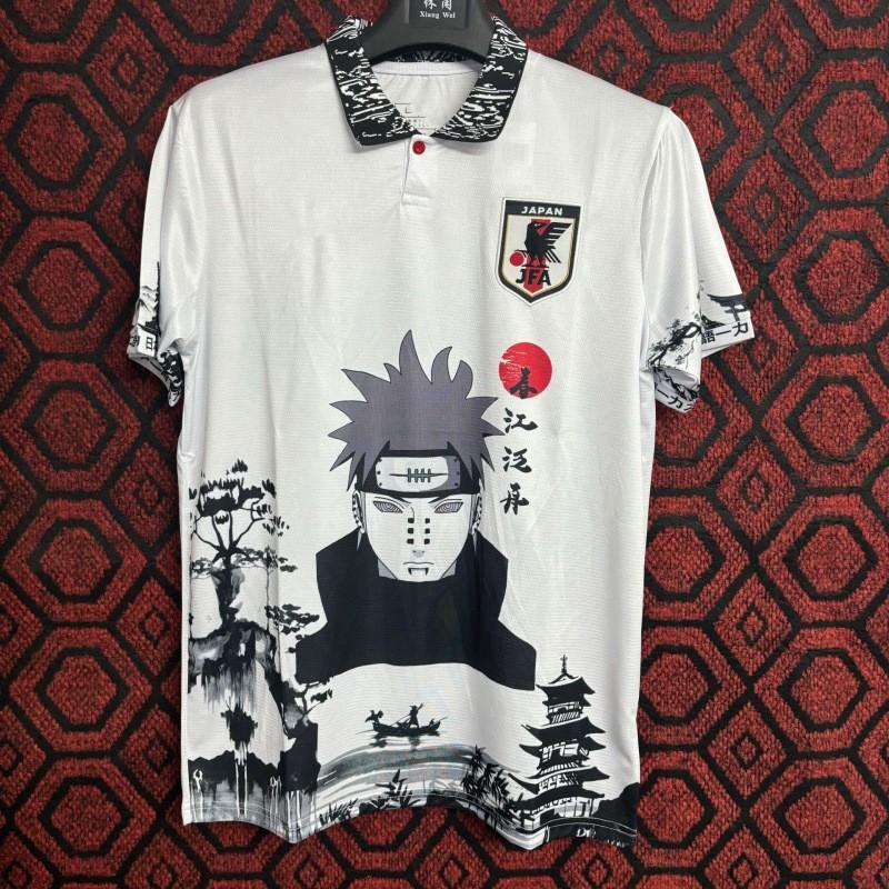 Kurzärmeliges Fußballtrikot inspiriert von der japanischen Nationalmannschaft Anime-Kollaboration Dragon Ball One Piece Naruto