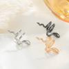 Ins Minimalista Forma de Serpiente Ear Cuff Sin Perforación para Mujer Tendencia Único Pequeño Clip de Oreja de Serpiente Estilo Frío Uso Diario Fiesta Accesorio de Oreja Estético