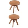 1/12 Dollhouse Simulation Mini Round Tea Coffee Table Model Dollhouse Wooden Furniture Decoration Dolls House Pretend Play Toys