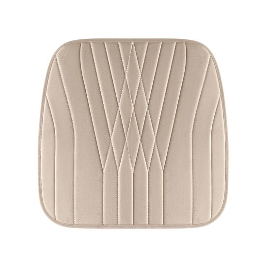 12/24V Car Heated Seat Cushion 17.72"x17.72" Memory Foam Seat Protector Pad with Anti-Slip Bottom