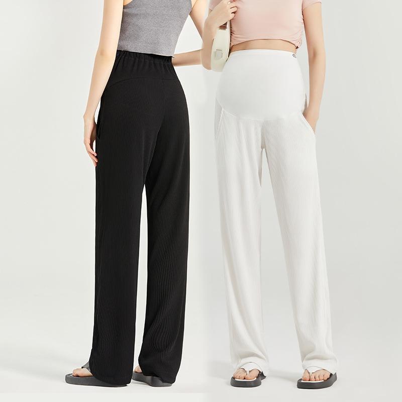 Maternity Wide-leg Pants Loose Maternity Pants Belly Support Pants New Pregnancy Thin Maternity Casual Maternity Pants Casual Pants