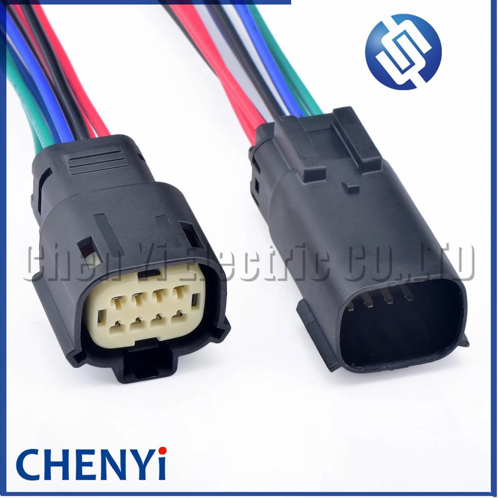 8 Pin 33472-0801 Auto Electrical Headlight Light Socket Car Engine Cable Plug For Ford BUICK Chevrolet With wiring harness