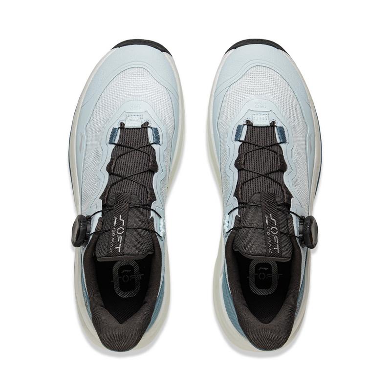 New LiNing Cushioning Anti Slip Wear Resistant Breathable Support Rebound Low Top Casual Shoes Unisex Cyan AGLV001-10