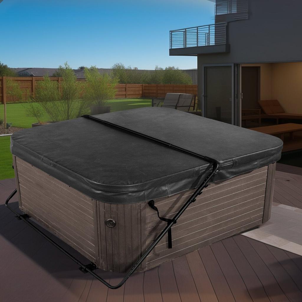 Whirlpool-Abdeckungslift, Spa-Abdeckungslift, Höhe 31,5" - 41,3" Breite 53" - 92,5" Verstellbar, Unten an einer Seite montiert, Geeignet für verschiedene Größen