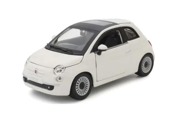 

Kyosho BURAGO Scale Fiat 500 2007 White Finished Model BUR22106W1 1/24
