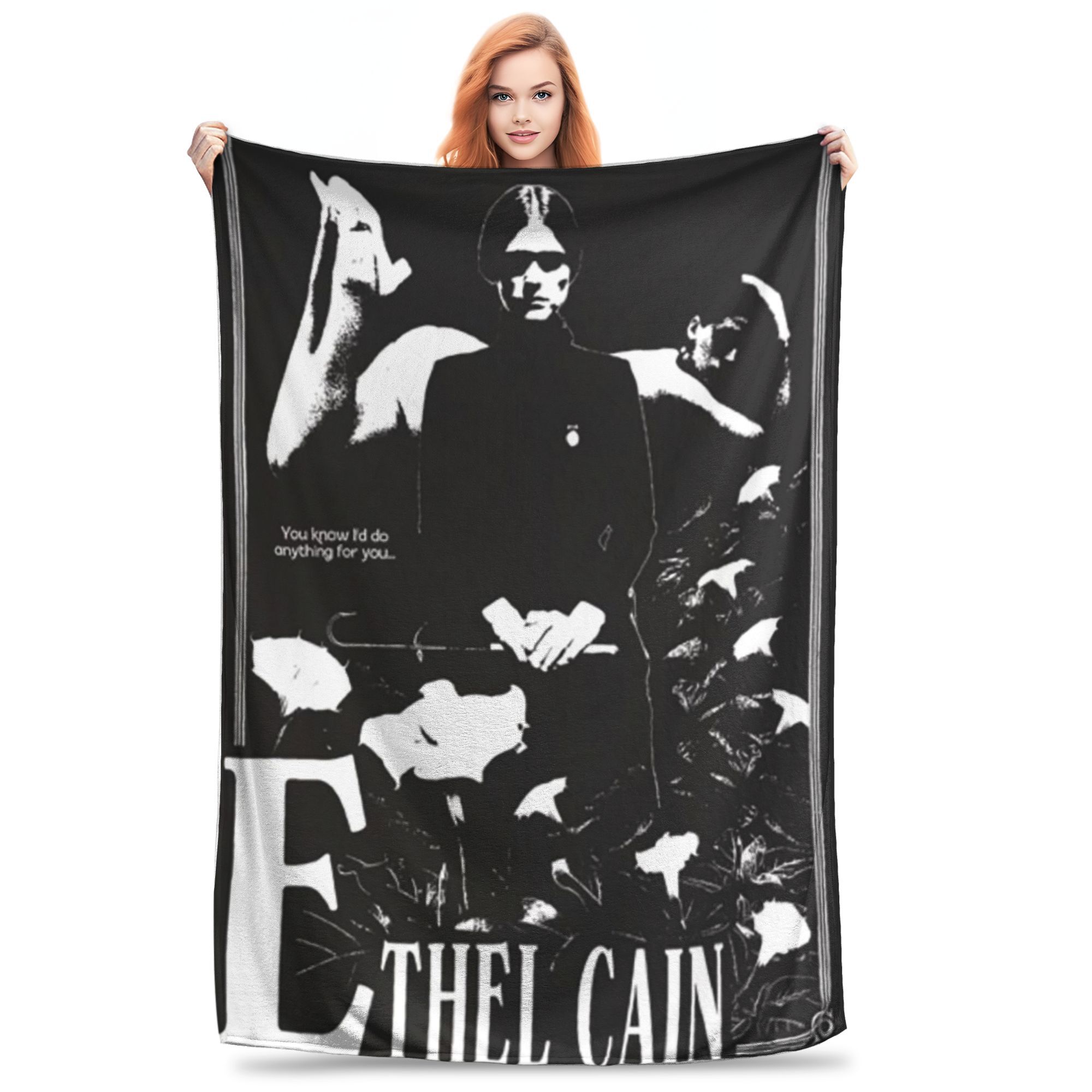 Ethel Cain Singer Album Music Tour Blanket Warm Flannel Sofa Throw Blanket for Home Bedroom Office Throws Bedspread Quilt Size: 75*100cm, Weight: 230 GSM