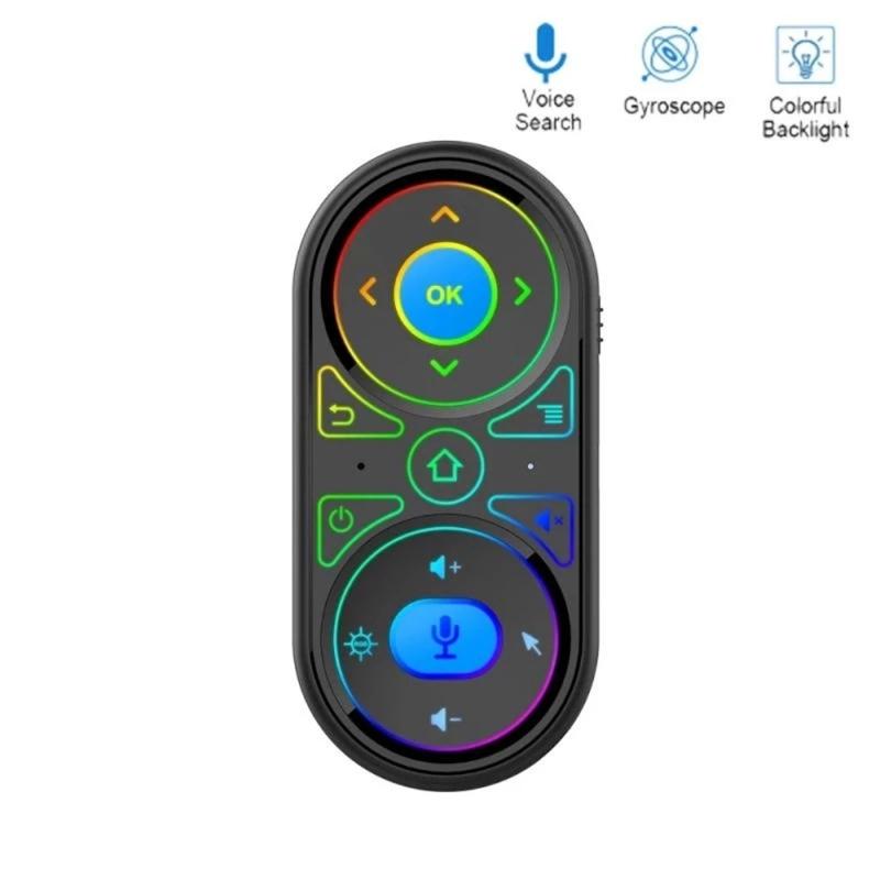 Intelligent Backlight 2.4G Gyro Air Mouse IR Learning Voice Search for Smart TV Projector Computer TV Box