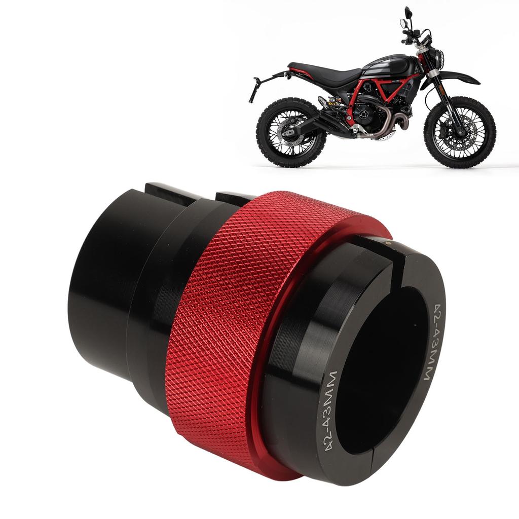 Gabelöl  Eintreibwerkzeug  Motorradgabelrohr  Eintreiber Sicherer Halt Lasergravierte Markierungen für 42‑43mm Gabelbeine