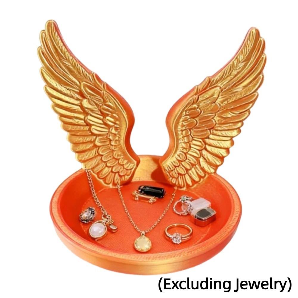 INS Jewelry Storage Tray Angel Wings Mini Key Tray Photo Prop Bracelets Organizer  Room Decor