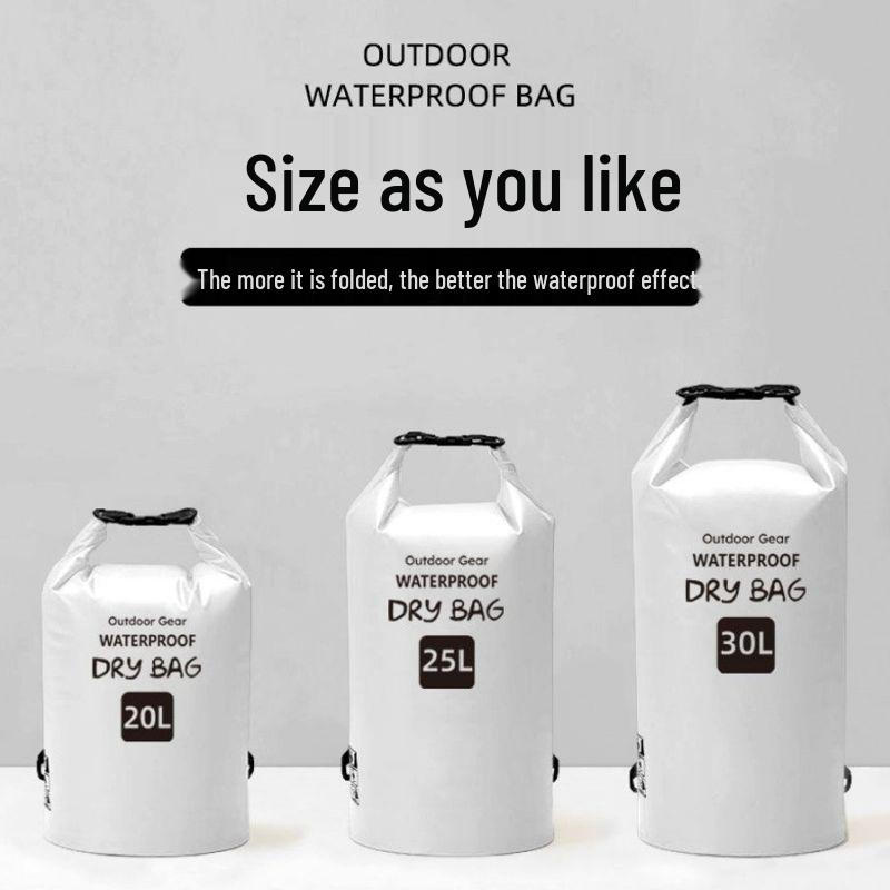 Waterproof Crossbody Bag for Swimming, Trekking, Rafting & Snorkeling - Large Capacity, Convertible Single/Double Shoulder Storage.