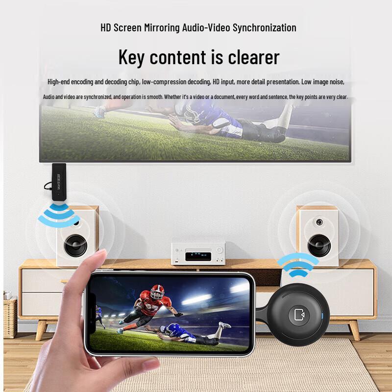 BOEGAM BG4S Wireless HDMI Screen Mirroring Device (CN Version)