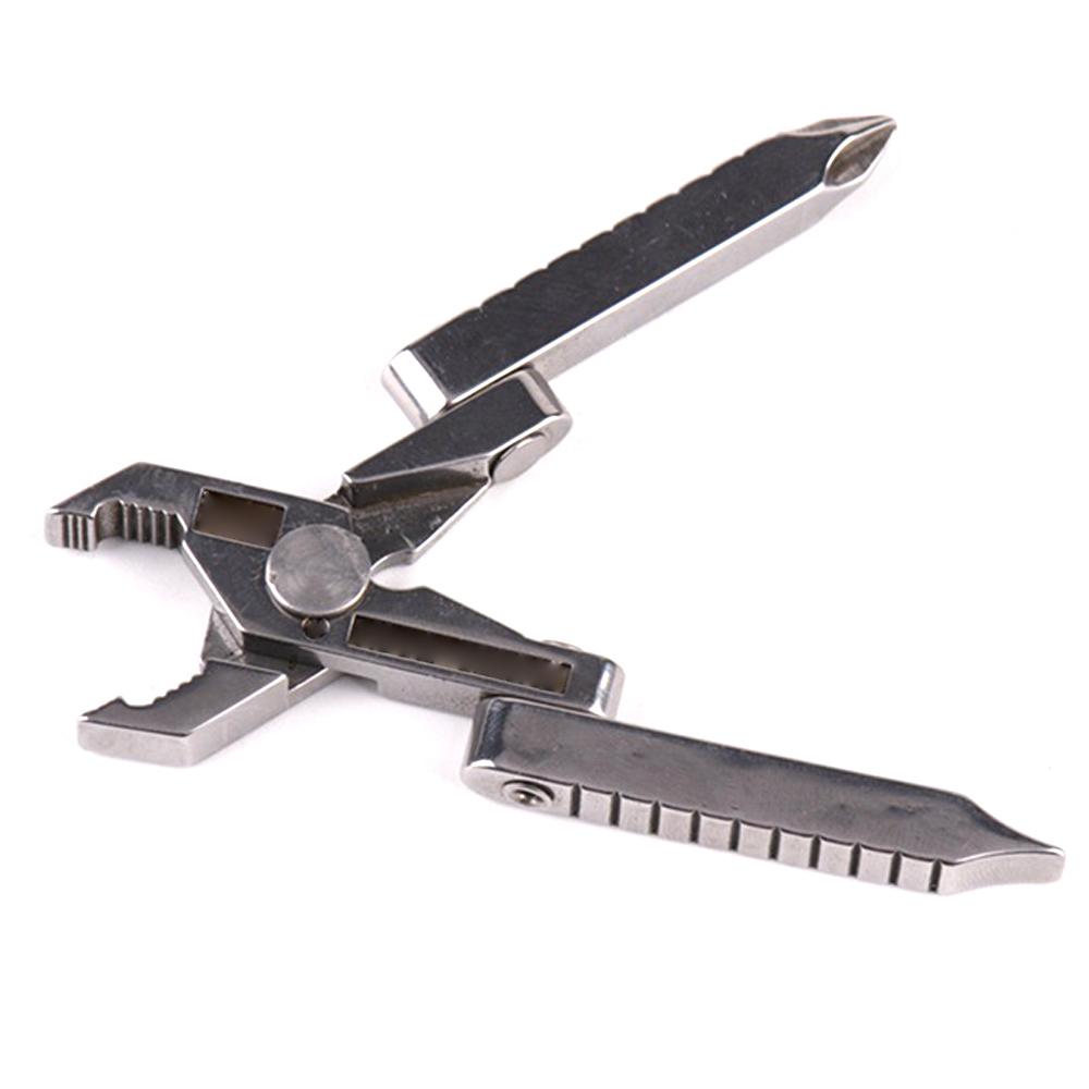 Multifunctional Stainless Steel Mini Pliers Key Chain Pocket Screwdriver for Daily Maintenance