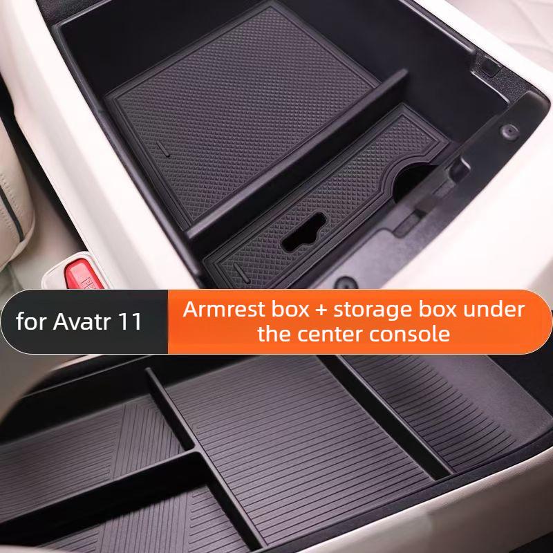 Suitable for Avatr 11 2024 Dedicated Central Control Lower Storage Box Storage Box Car Supplies Modification Accessories